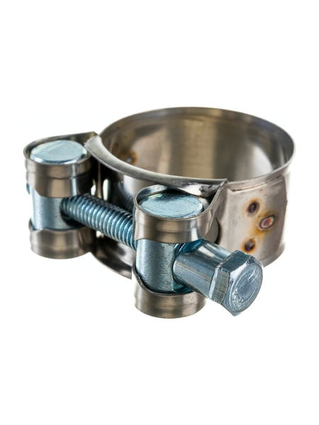 Силовой хомут Nord-Yada Д: 32-35 мм, Ш: 20 мм, Т: 0,6 мм, болт: М6х50, нерж. сталь 902879