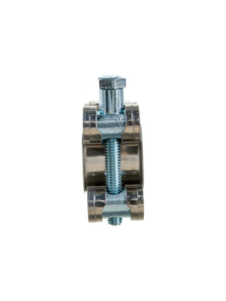 Силовой хомут Nord-Yada Д: 32-35 мм, Ш: 20 мм, Т: 0,6 мм, болт: М6х50, нерж. сталь 902879