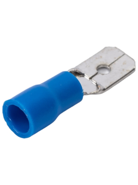 Изолированная клемма "папа" Nord-Yada 6.3мм 1.5-2.5кв.мм (синяя) 906337