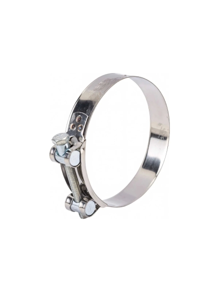 Силовой хомут Nord-Yada Д: 104-112 мм, Ш: 24 мм, Т: 0,8 мм, болт: М8х80, нерж. сталь 902896