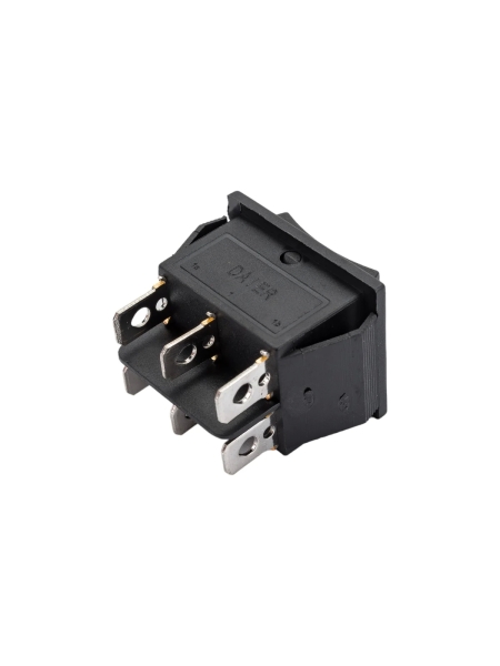 Клавиша Nord-Yada 250V 16А с нейтралью черная (6контакта) ON-OFF (2шт в упаковке)-ON 905453