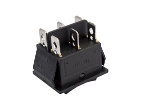 Клавиша Nord-Yada 250V 16А с нейтралью черная (6контакта) ON-OFF (2шт в упаковке)-ON 905453