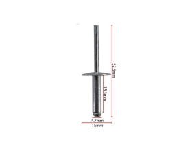Заклепка универсальная 4.7x18.3x15.5 мм, 10 шт Nord-Yada 909414
