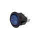 Круглая клавиша Nord-Yada 12V 20А синяя с подсветкой (3контакта) ON-OFF (2шт в упаковке) 905480