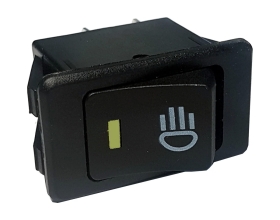 Клавиша Nord-Yada 12V 35А желтая с подсветкой (4контакта) ON-OFF (2шт в упаковке) 905935