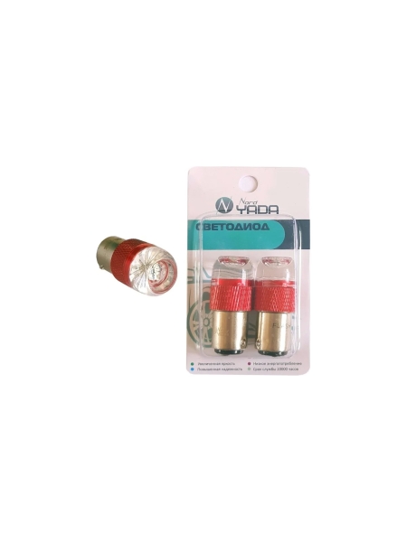 Светодиод Nord-Yada 1157-3030-6SMD 12V 6W мигающий красный стоп сигнал 908692