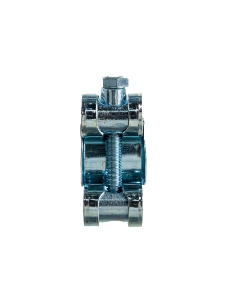 Силовой хомут Nord-Yada Д: 26-28 мм, Ш: 18 мм, Т: 0,6 мм, болт: М5х40, оцинкованная сталь 905985