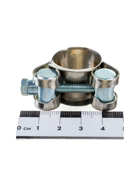 Силовой хомут Nord-Yada Д: 20-22 мм, Ш: 18 мм, Т: 0,6 мм, болт: М5х40, нерж. сталь 903114