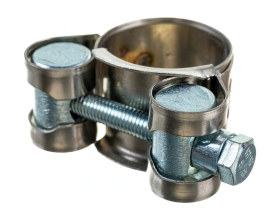 Силовой хомут Nord-Yada Д: 20-22 мм, Ш: 18 мм, Т: 0,6 мм, болт: М5х40, нерж. сталь 903114