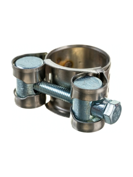 Силовой хомут Nord-Yada Д: 20-22 мм, Ш: 18 мм, Т: 0,6 мм, болт: М5х40, нерж. сталь 903114