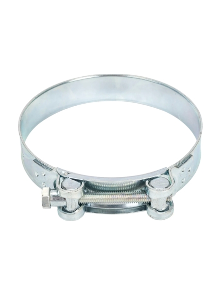 Силовой хомут Nord-Yada Д: 113-121 мм, Ш: 24 мм, Т: 1,5 мм, болт: М8х75, оцинкованная сталь 906006