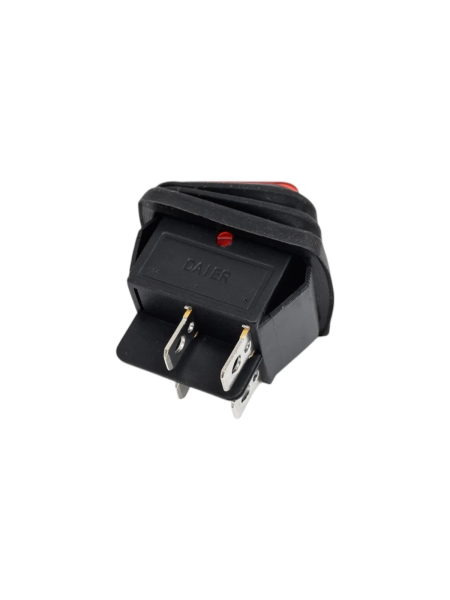 Клавиша Nord-Yada 250V 15А красная с подсветкой (4контакта) ON-OFF (2шт в упаковке) ВЛАГОЗАЩИТА 905941