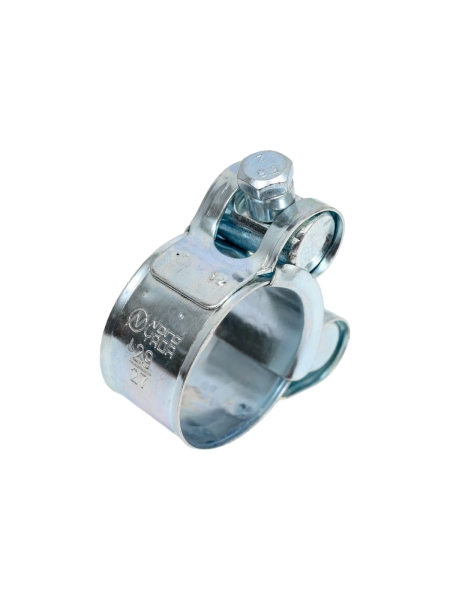 Силовой хомут Nord-Yada Д: 27-29 мм, Ш: 18 мм, Т: 0,6 мм, болт: М5х40, оцинкованная сталь 905986