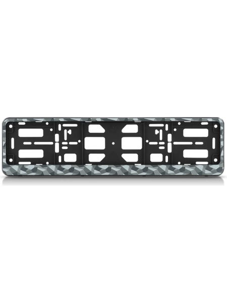 Рамка номерного знака-книжка Nord-Yada Геометрия серый, в упаковке 909799