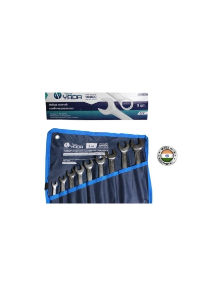 Набор комбинированных ключей Nord Yada 9 пр: 8,10,12-15,17,19,22мм планшет 904800