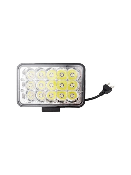 Фара рабочего света Nord-Yada 45 Вт, прямоугольная, 15 диодов, ближний/дальний, 168х108х72 904834