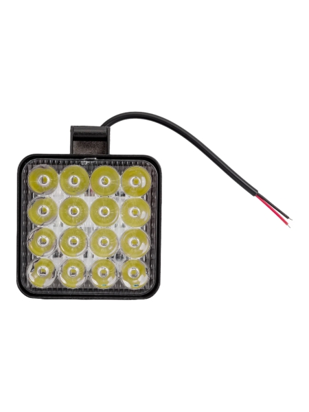 Фара рабочего света Nord-Yada 48 Вт, квадрат, 16 диодов дальний 83х83х22 907691