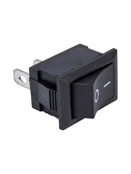 Клавиша Nord-Yada 250V 6А Mini черная (2конт.) ON-OFF (2шт в упаковке) 905472