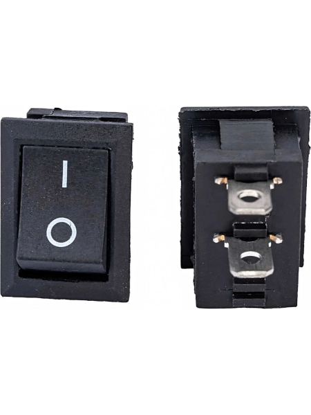 Клавиша Nord-Yada 250V 6А Mini черная (2конт.) ON-OFF (2шт в упаковке) 905472