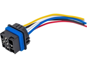 Колодка под водонепроницаемое реле Nord-Yada 5 контактов с проводами, пластик (12092605) 904687