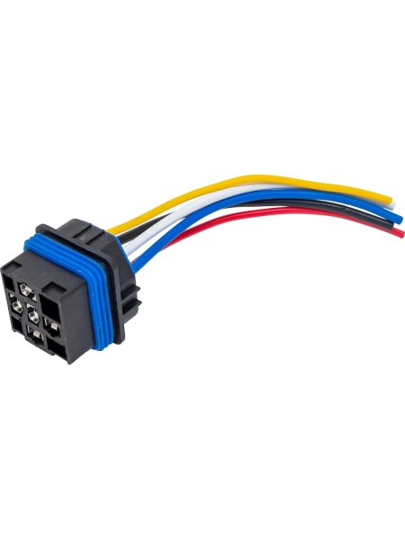 Колодка под водонепроницаемое реле Nord-Yada 5 контактов с проводами, пластик (12092605) 904687