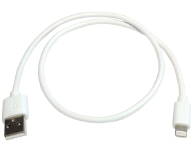 Кабель для зарядки Nord-Yada iPhone USB-Lightning 2А 0,5м белый (TPE) 908933