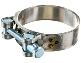 Силовой хомут Nord-Yada Д: 68-73 мм, Ш: 24 мм, Т: 0,8 мм, болт: М8х75, нерж. сталь 902890