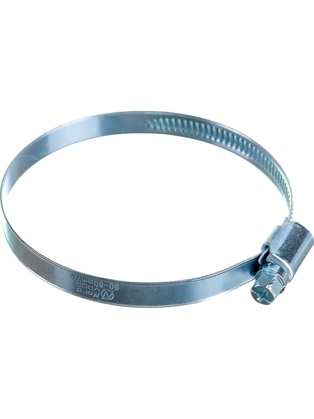 Червячный хомут Nord-Yada 60-80 мм, оцинк. сталь 904609