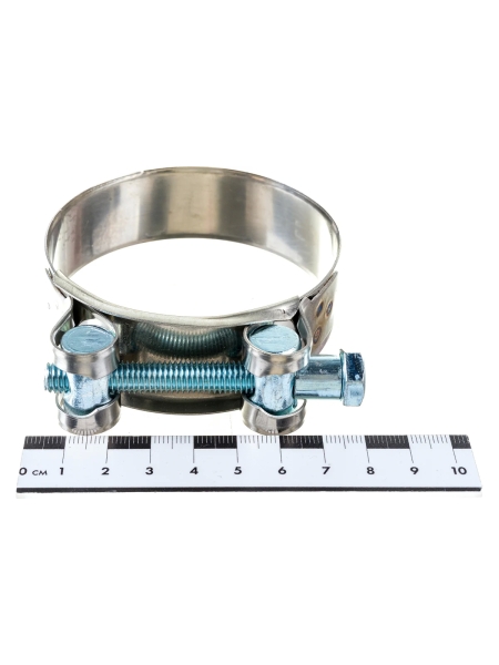 Силовой хомут Nord-Yada Д: 68-73 мм, Ш: 24 мм, Т: 0,8 мм, болт: М8х75, нерж. сталь 902890