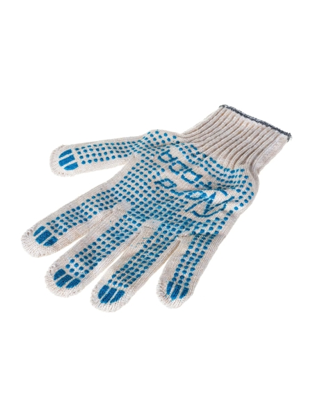 Перчатки Nord-Yada 10 класс вязки, 6 нитей, х/б с ПВХ, белые 903098