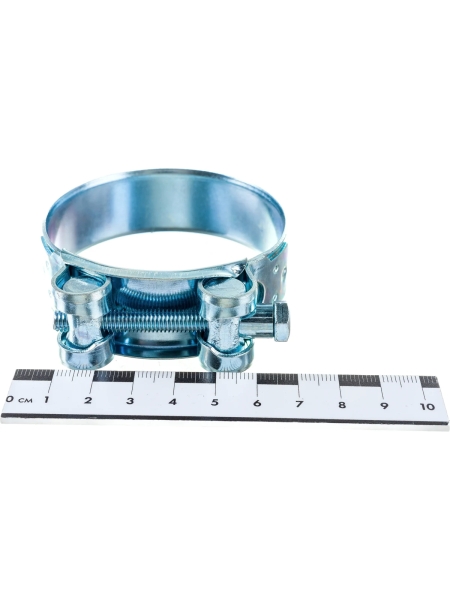 Силовой хомут Nord-Yada Д: 60-63 мм, Ш: 22 мм, Т: 1,2 мм, болт: М6х55, оцинкованная сталь 905996