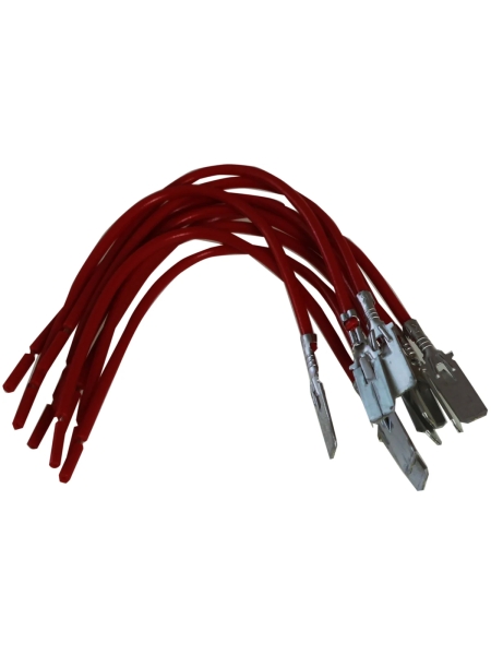 Клемма электропроводки Nord-Yada папа 6,3 мм луженая с проводом 1,5мм TM Nord YADA 10шт в упаковке 909605