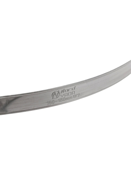 Червячный хомут Nord-Yada 160-180 мм, нерж. сталь 902077