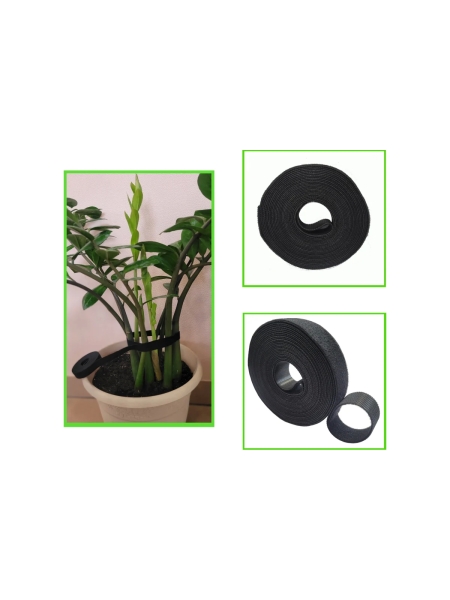 Лента липучка универсальная Nord-Yada 15 мм, 3 м, в рулоне, черный (велкро) ТМ Nord Yada 909439