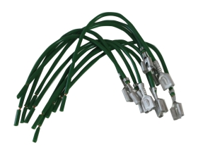 Клемма электропроводки Nord-Yada мама 6,3 мм луженая с проводом 0,75мм TM Nord YADA 10шт в упаковке 909600