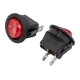 Круглая клавиша Nord-Yada 250V 6А красная (2контакта) ON-OFF (2шт в упаковке) 905483