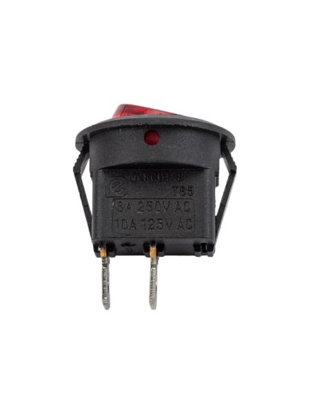 Круглая клавиша Nord-Yada 250V 6А красная (2контакта) ON-OFF (2шт в упаковке) 905483