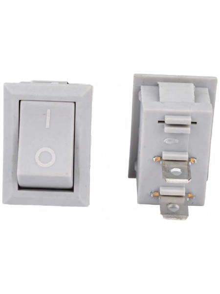 Клавиша Nord-Yada 250V 6А Mini серая (2контакта) ON-OFF (2шт в упаковке) 905470