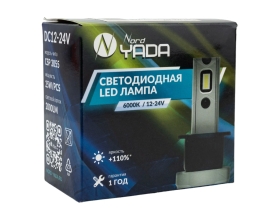 Светодиодная лампа головного света Nord-Yada Н7/H18 12-24V 25W 6000K 2000lm М6 909132