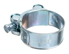 Силовой хомут Nord-Yada Д: 44-47 мм, Ш: 22 мм, Т: 1,2 мм, болт: М6х55, оцинкованная сталь 905992