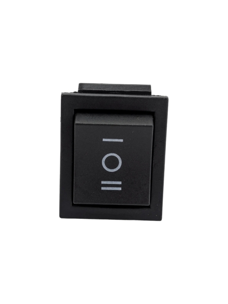 Клавиша Nord-Yada 250V 16А с нейтралью черная (6контакта) ON-OFF (2шт в упаковке)-ON 905453