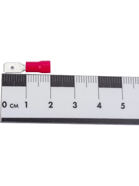 Изолированная клемма "папа" Nord-Yada 4.8мм 0.5-1.5кв.мм (красная) 905344