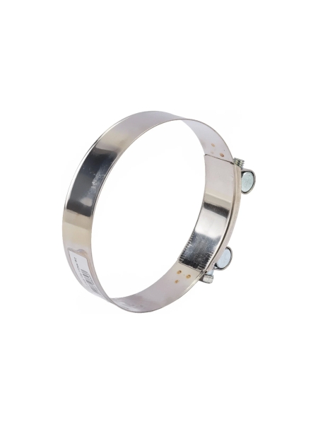 Силовой хомут Nord-Yada Д: 104-112 мм, Ш: 24 мм, Т: 0,8 мм, болт: М8х80, нерж. сталь 902896