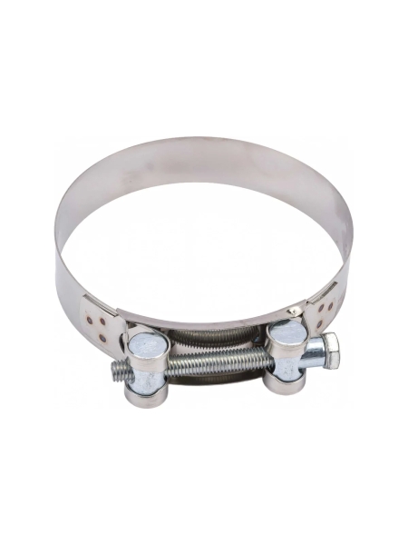 Силовой хомут Nord-Yada Д: 104-112 мм, Ш: 24 мм, Т: 0,8 мм, болт: М8х80, нерж. сталь 902896