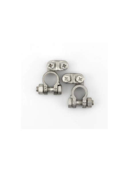 Клемма АКБ Nord-Yada латунь 2шт прижимная планка до 50мм Л(-) П(+) ТМ Nord YADA 909916