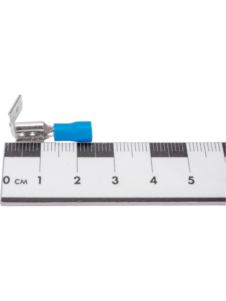 Изолированная клемма "мама"+"папа" Nord-Yada 2в1 6.3мм+штекер-6.3мм 1.5-2.5кв.мм (синяя) 906330