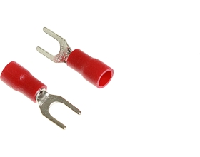 Вилочная изолированная клемма Nord-Yada 4.3мм 0.5-1.5кв.мм (красная) 905356