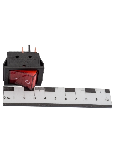 Клавиша Nord-Yada 250V 30А (мощная) красная с подсветкой (4контакта) ON-OFF (2шт в упаковке) 905462