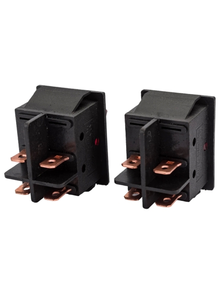 Клавиша Nord-Yada 250V 30А (мощная) красная с подсветкой (4контакта) ON-OFF (2шт в упаковке) 905462