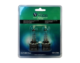 Лампа Nord-Yada H27/1(880) 12V 27W CLEAR 2шт, блистер TM Nord YADA 902136